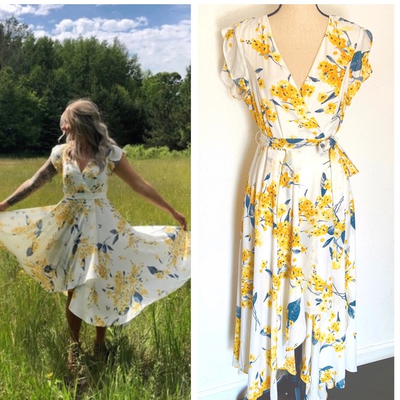 Lulus Dresses & Skirts - New Lulus French Countryside White Yellow Dress